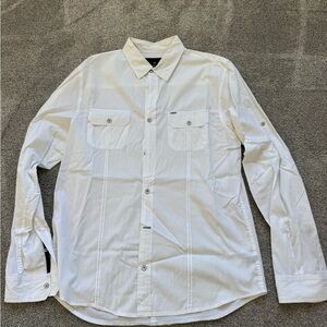 Buffalo David Bitton Men's Cream Button-Down Shirt